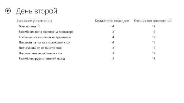 Дневник Тренировок на WINDOWS 8.1 (виндовс 8.1) смотреть онлайн