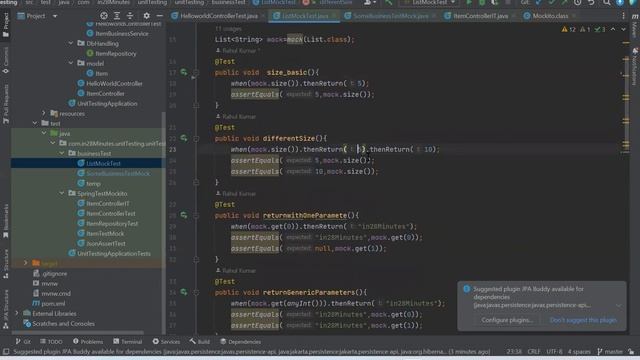 Junit testing -List -Java 11/8 смотреть онлайн