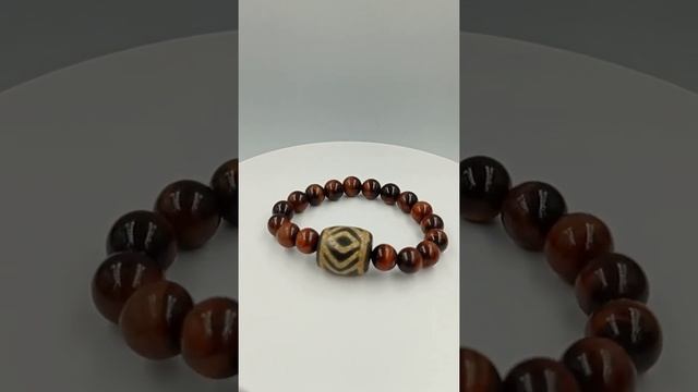 Глаз Дракона бусина Дзи (браслет бычий глаз) смотреть онлайн