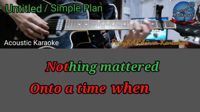 Untitled Simple Plan Acoustic Guitar Karaoke / Lower Key смотреть онлайн