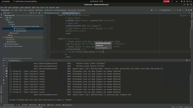 Apache Camel - Intercambio de información entre rutas. смотреть онлайн