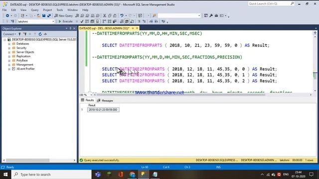 60.DATE FROM PARTS FUNCTIONS IN SQL смотреть онлайн