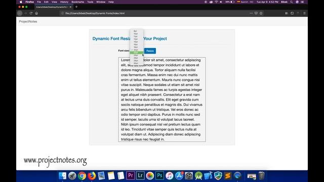 Dynamic Font Resizer In Javascript || ProjectNotes смотреть онлайн