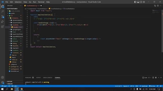 Email Validation in React JS смотреть онлайн