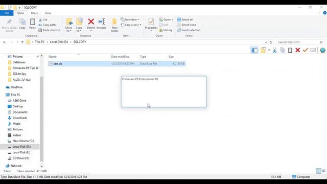 Primavera P6 Database Backup - SQLite смотреть онлайн