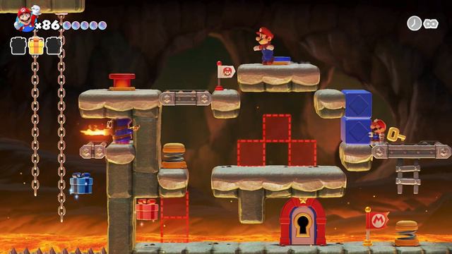 Mario vs Donkey Kong: Gameplay Walkthrough | World 3+ - Fire Mountain Plus смотреть онлайн