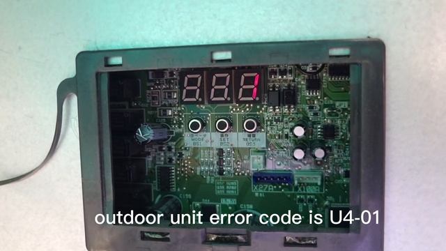 Daikin VRV4 air conditioner flashing fault code U9 смотреть онлайн