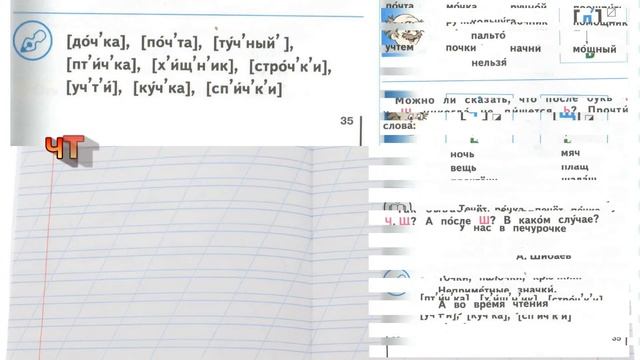 Букварь Репкина часть 2 Правописание ЧК, ЧН, ЧТ, ЩН стр.34-37 "Школа Роcсии" смотреть онлайн