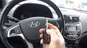 Хендай Солярис изготовление дубликата чип ключа зажигания в Минске Hyundai Solaris key programming