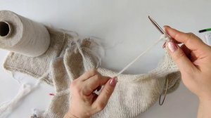 Свитер спицами/Японское плечо/часть 2