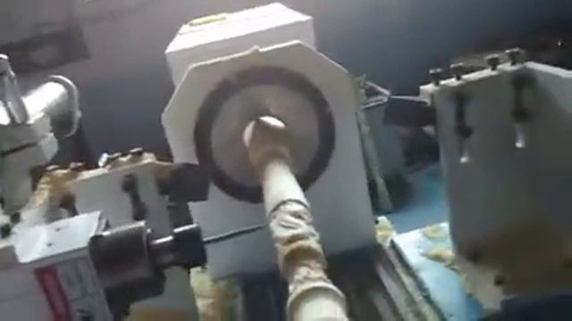 Токарно-фрезерный станок с ЧПУ по дереву. Изготовление балясины с гравировкой "дракон" смотреть онлайн