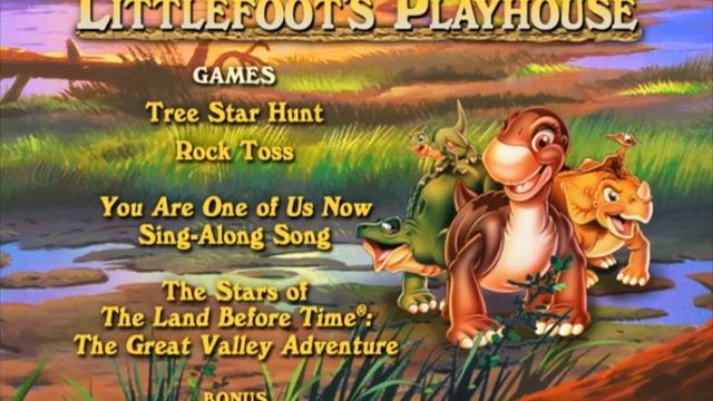 The Land Before Time: The Great Valley Adventure 2002 DVD menu walkthrough смотреть онлайн