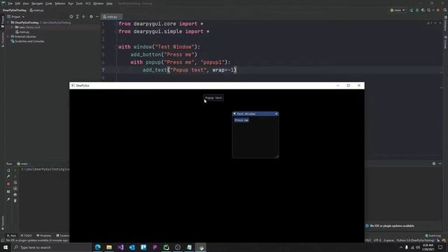 Dear PyGui 0.6.x: 8 Popups смотреть онлайн