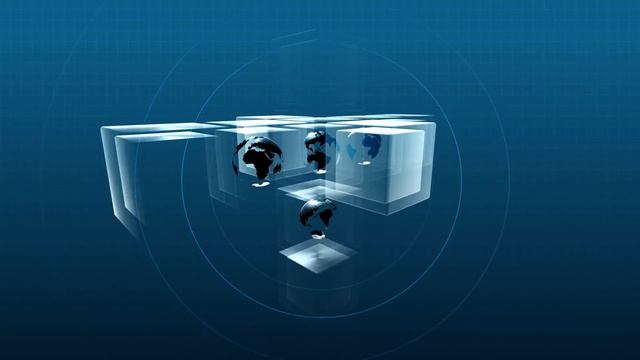 Интро-Футаж Крутящаяся земная панель окруженная сферами смотреть онлайн