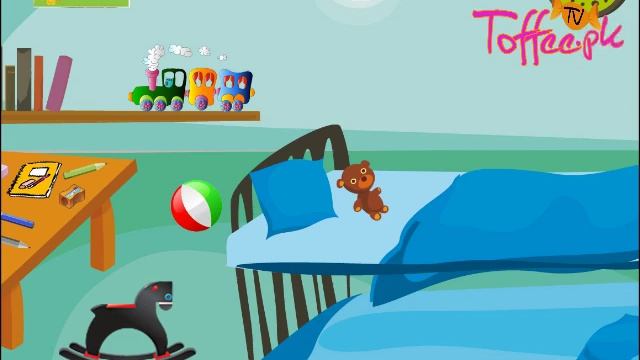 5 little monkeys (In English And Urdu) | Rhyme For Kids | Kids Poem | Toffee TV смотреть онлайн
