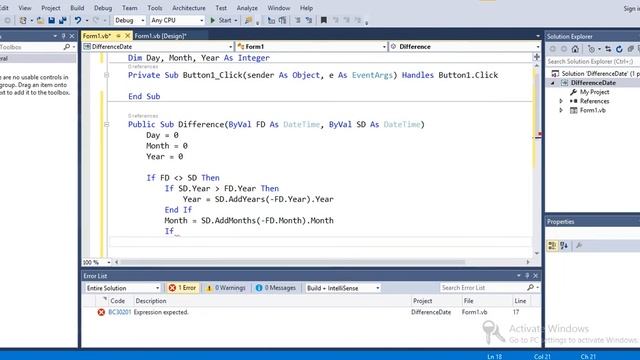 How to get date difference in vb.net смотреть онлайн
