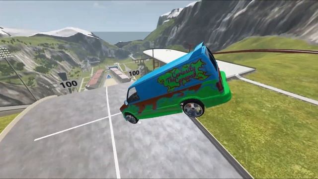 Cars Jump Arena Giant Ramp BeamNG Drive / Crashes in BeamNG.Drive смотреть онлайн