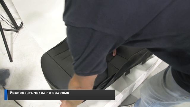 Установка автомобильных чехлов на HYUNDAI SOLARIS хэтчбек ("рисунок строчка") смотреть онлайн