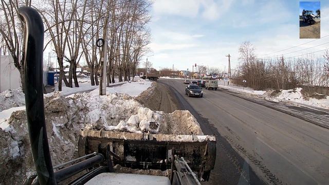Hidromek 102b чистим и вывозим снег смотреть онлайн