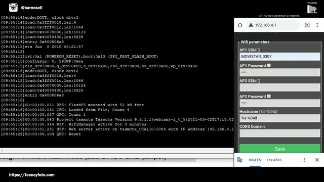 Instalar Tasmota en ESP32-Cam смотреть онлайн