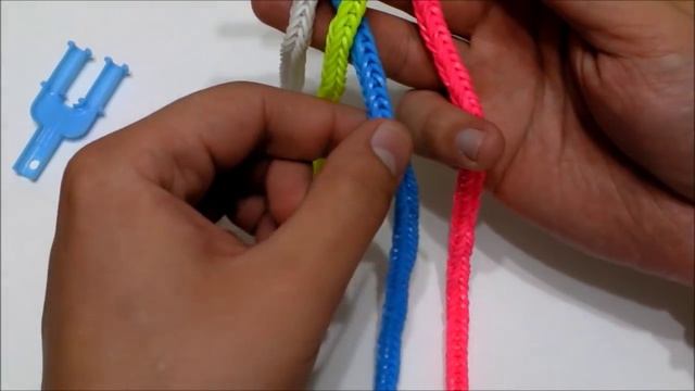 Браслет из резинок Косичка Rainbow loom bands смотреть онлайн
