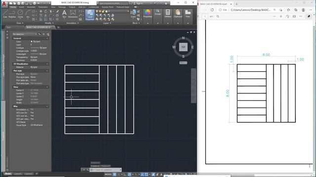 BASIC CAD 2D EXERCISE #6 TAGALOG смотреть онлайн