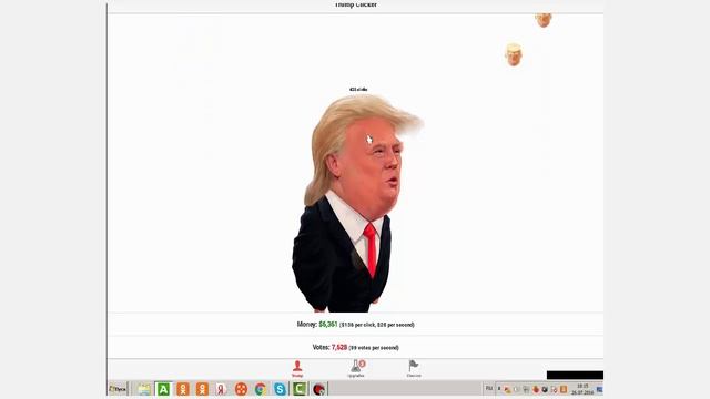 Флеш игры | КЛИКЕР ТРАМПА смотреть онлайн