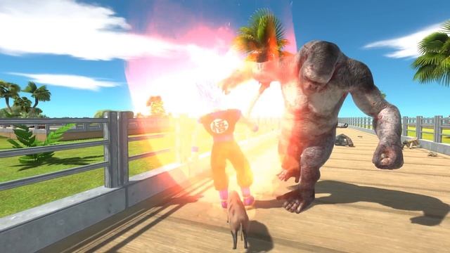 SONGOKU SUPER SAIYAN OASIS DEATH RUN - Animal Revolt Battle Simulator смотреть онлайн
