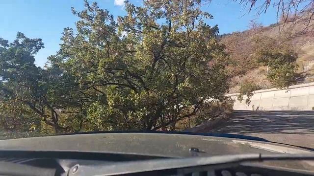 Крым Алушта дорога на работу ноябрь 2023 Часть 1