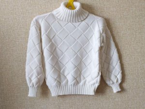 КВАДРАТЫ ЭНТРЕЛАК ПО КРУГУ. СВИТЕР В ТЕХНИКЕ ЭНТРЕЛАК.