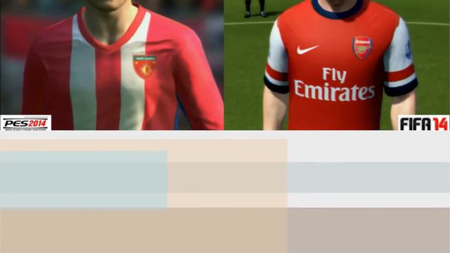 FIFA 14 vs PES 2014: Face Comparison (Over 30) смотреть онлайн