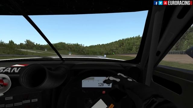 rFactor 2 | Nissan GTR GT1 at Atlanta Motorsports Park | 60FPS смотреть онлайн