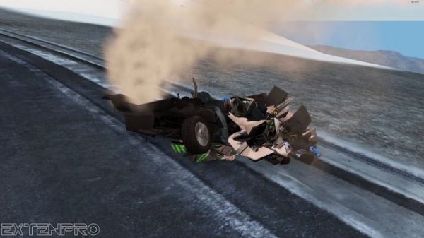 Icy Road Slippery Slope - BeamNG drive