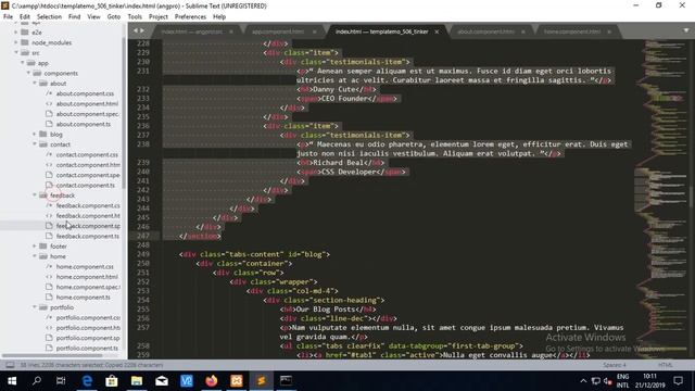 Convert html template to angular 8 project смотреть онлайн