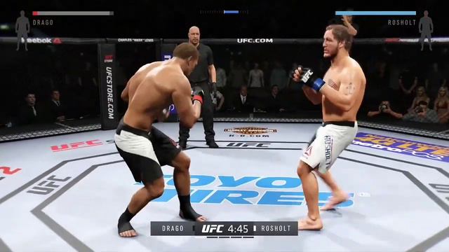 Ivan Drago VS Jared Rosholt | EA Sports UFC 2 (Full Match Gameplay) смотреть онлайн