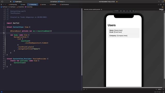 SwiftUI MVVM Swift Example Made Easy: A Step-by-Step SwiftUI API Call Tutorial смотреть онлайн