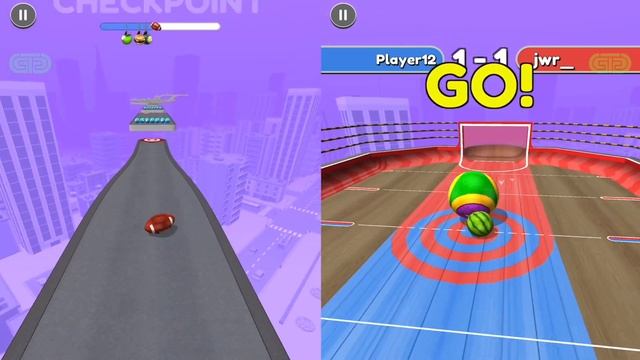 Mobile Games - Going Balls | Funny Race 10 vs Goal Ball - Gameplay Speedrun смотреть онлайн