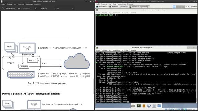 Настройка Suricata в режиме IPS средствами NFQ в Linux смотреть онлайн