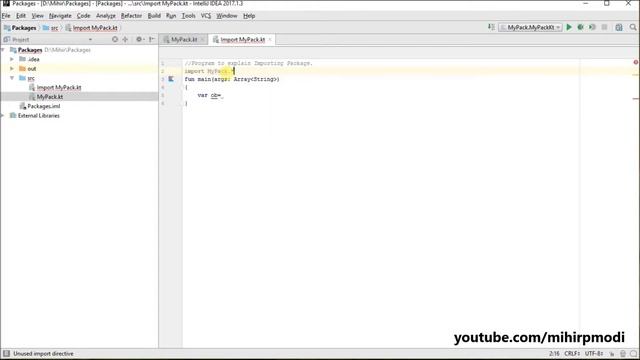 #160 Kotlin Tutorial | 2. Import Package смотреть онлайн