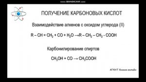 Видеоурок. Карбоновые кислоты
