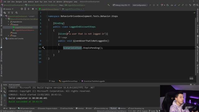 Getting started with Behavior Driven Development (BDD) in .NET using SpecFlow смотреть онлайн