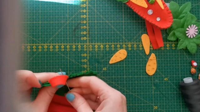 Морковка для карандашей из фетра. смотреть онлайн