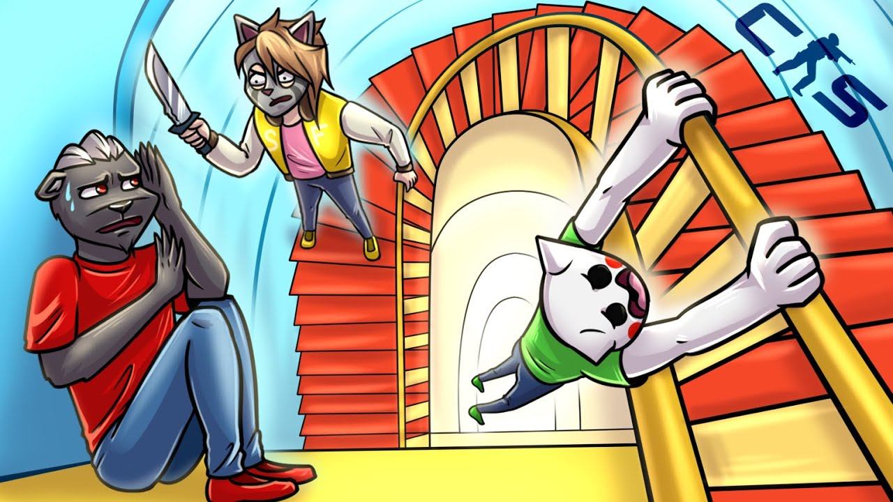 МАНЬЯКУ НАС НЕ ПОЙМАТЬ, ПОТОМУ ЧТО ОН УПАЛ :D ПРЯТКИ В CS2#маньякс2 смотреть онлайн