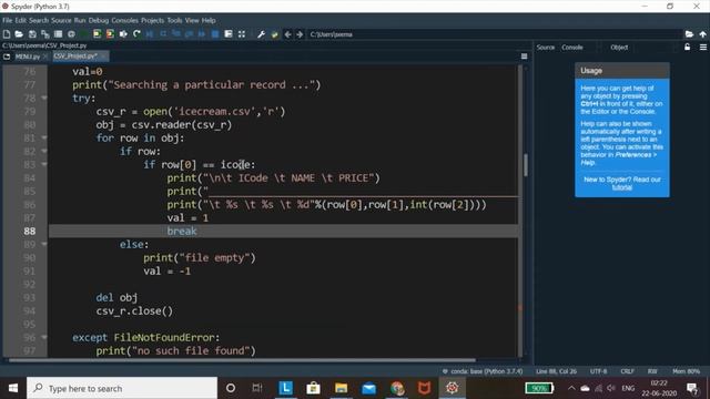 Project Development in Python | CSV Files | Part 3 смотреть онлайн