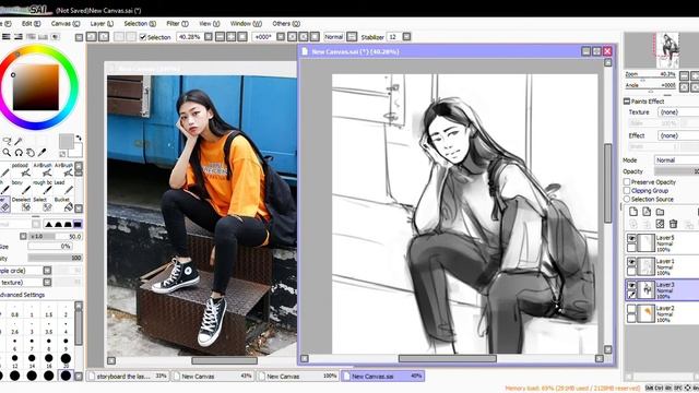 Speedpaint ~ paint tool SAI sketch смотреть онлайн
