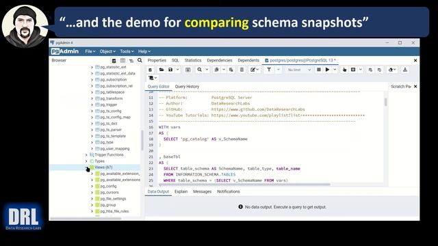 How to Compare PostgreSQL Schemas Using a SQL Script смотреть онлайн