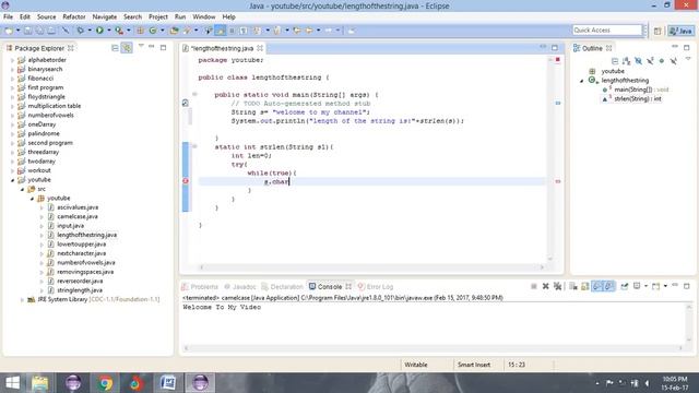 simple java program to find length of the String without using inbuilt method смотреть онлайн