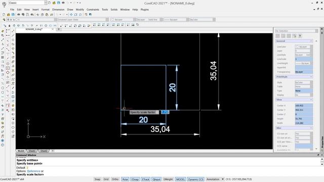 CorelCAD How To Scale Object смотреть онлайн