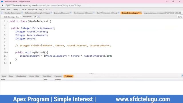 How to Calculate Simple Interest | Salesforce | Apex | Programs | Sfdc Telugu смотреть онлайн