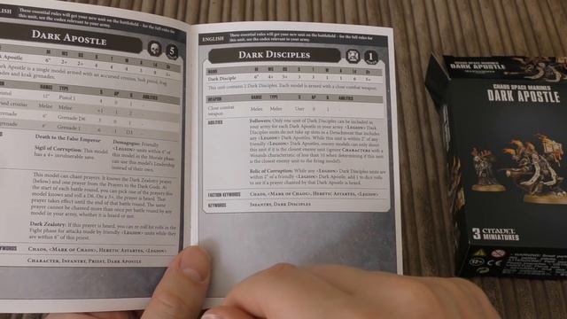 Chaos Space Marines - Dark Apostle - Unboxing (WH40K) смотреть онлайн